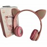 Детски безжични слушалки, котешки уши, Bluetooth, микрофон