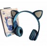 Детски безжични слушалки, котешки уши, Bluetooth, микрофон