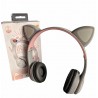 Детски безжични слушалки, котешки уши, Bluetooth, микрофон