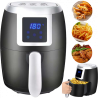 Здравословен фритюрник с горещ въздух Airfryer LAF-3003 , 2L, 1200W, черен