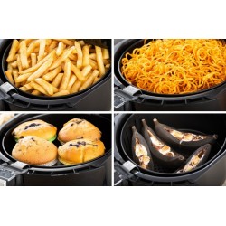 Здравословен фритюрник с горещ въздух Airfryer LAF-3003 , 2L, 1200W, черен
