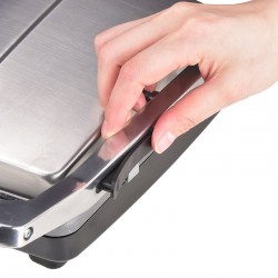 Тостер преса за сандвичи и скара LSM-2506, 2000W, стоманен корпус, незалепващи плочи, инокс/черен