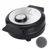 Гофретник Lexical LWM-2404, 1000W, керамично покритие, Черен/Сив