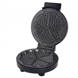 Гофретник Lexical LWM-2404, 1000W, керамично покритие, Черен/Сив