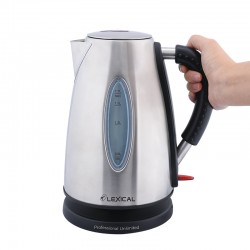 Електрическа кана Lexical LEK-1410, 1,7L, 2200W, Сив/Черен