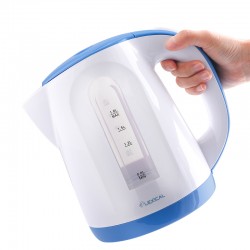 Електрическа кана Lexical LEK-1404, 1,8L, 2200W, Бял/син