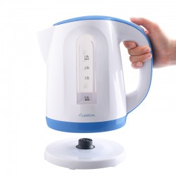 Електрическа кана Lexical LEK-1404, 1,8L, 2200W, Бял/син