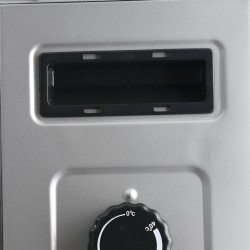 Кварцова печка Lexical, 2400W, 50см, 4 нагревателя, Сив