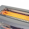 Кварцова печка Lexical, 2400W, 50см, 4 нагревателя, Сив