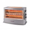 Кварцова печка Lexical, 2400W, 50см, 4 нагревателя, Сив