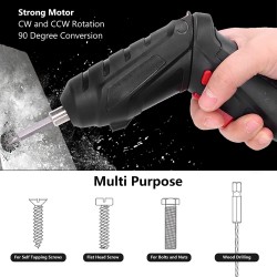 Акумулаторен мини винтоверт, USB, 3.6V, 220 rpm
