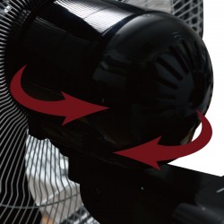 Стенен вентилатор Lexical LWF-7201-2, 16'', 60W, Черен