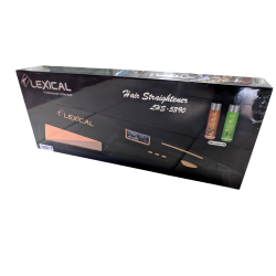 Преса за коса Lexical LHS-5390, 230 C, титаниеви плочи, 50*110мм, LCD дисплей, Черен / златен