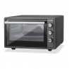 Електрическа фурна ICQN, 2000W, 60л, 61x38x42см, Черен мат