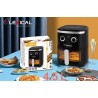 Здравословен фритюрник с горещ въздух Lexical Airfryer, 4.5L, 1300W, Черен