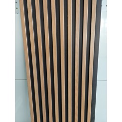Интериорен панел за стена Gerdani BG, 290x16cm, Кафяв и черен