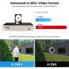 1T Система за видеонаблюдение, Zosi, 1T, 1080P, H.265+, Бял
