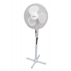 Вентилатор на стойка HOMEY, 16", 35W, 3 скорости, Черен