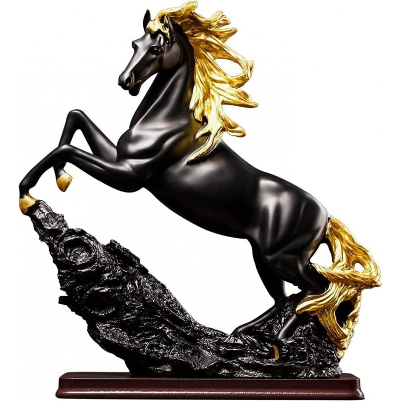 Декоративна фигура, статуетка, кон, 40см, Черен