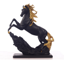 Декоративна фигура, статуетка, кон, 40см, Черен