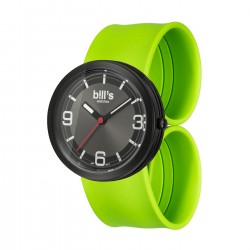 Часовник Bill's Watches Addict Водоустойчив, Силиконова каишка, Зелен