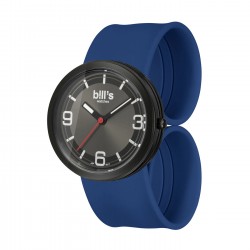 Часовник Bill's Watches Addict Водоустойчив, Силиконова каишка, Navy Син