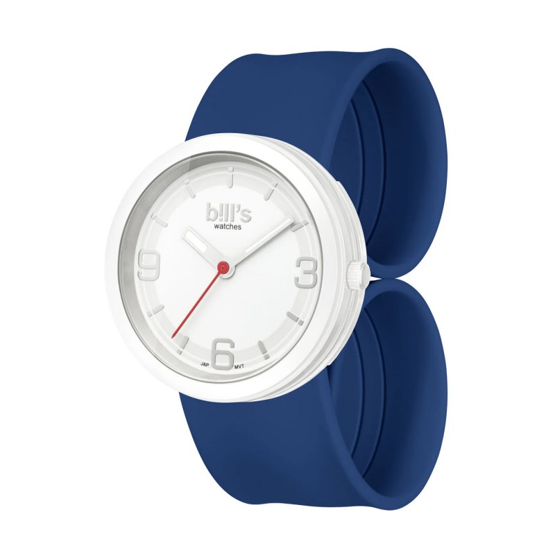 Часовник Bill's Watches Addict Водоустойчив, Силиконова каишка, Navy Син