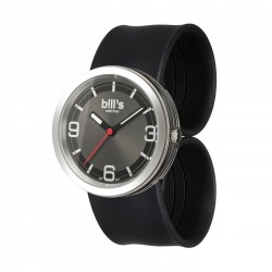 Часовник Bill's Watches Addict Водоустойчив, Силиконова каишка, Черен