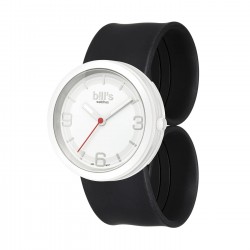 Часовник Bill's Watches Addict Водоустойчив, Силиконова каишка, Черен