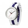 Часовник Bill's Watches Addict Водоустойчив, Текстилна каишка, White / Navy Blue, Бял Син