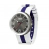 Часовник Bill's Watches Addict Водоустойчив, Текстилна каишка, White / Navy Blue, Бял Син