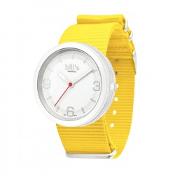 Часовник Bill's Watches Addict Водоустойчив, Текстилна каишка, Yellow Жълт