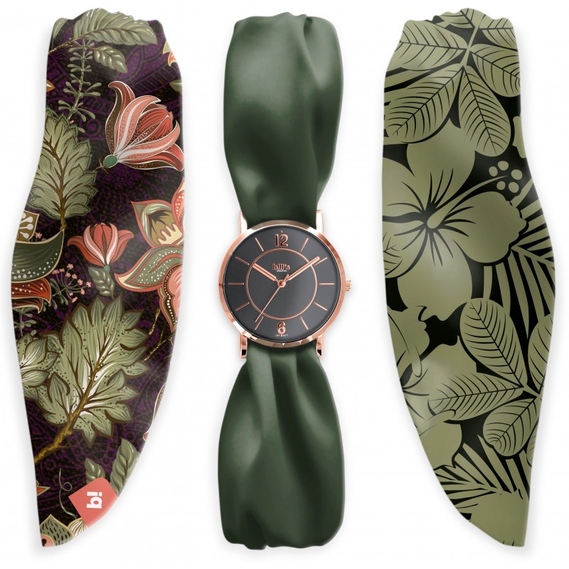 Часовник Bill's Watches Trend Водоустойчив, 3 сатенени шалчета, Colonia