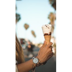 Часовник Bill's Watches Trend Водоустойчив, 3 сатенени шалчета Calavera