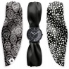 Часовник Bill's Watches Trend Водоустойчив, 3 сатенени шалчета Calavera