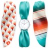 Часовник Bill's Watches Trend Водоустойчив, 3 сатенени шалчета, Seventies