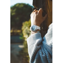 Часовник Bill's Watches Twist, Водоустойчив, 2 Сменяеми каишки, White & Black, Бял и черен
