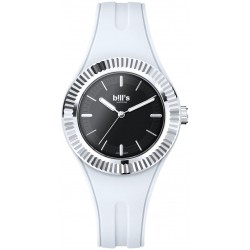Часовник Bill's Watches Twist, Водоустойчив, 2 Сменяеми каишки, White & Black, Бял и черен