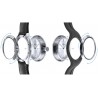 Часовник Bill's Watches Twist, Водоустойчив, 2 Сменяеми каишки, White & Black, Бял и черен