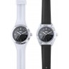Часовник Bill's Watches Twist, Водоустойчив, 2 Сменяеми каишки, White & Black, Бял и черен