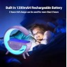 Бързо безжично зарядно устройство 15 W, Високоговорител 3 в 1, Bluetooth , RGB светлина, бял