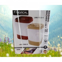 Автоматична мини пералня Lexical 3в1, 6.5кг, 300W, центрофуга